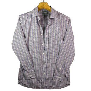 Bonobos Shirt Mens Size 16 1/2 Tailored Slim Fit Plaid Button‎ Up Cotton 128054